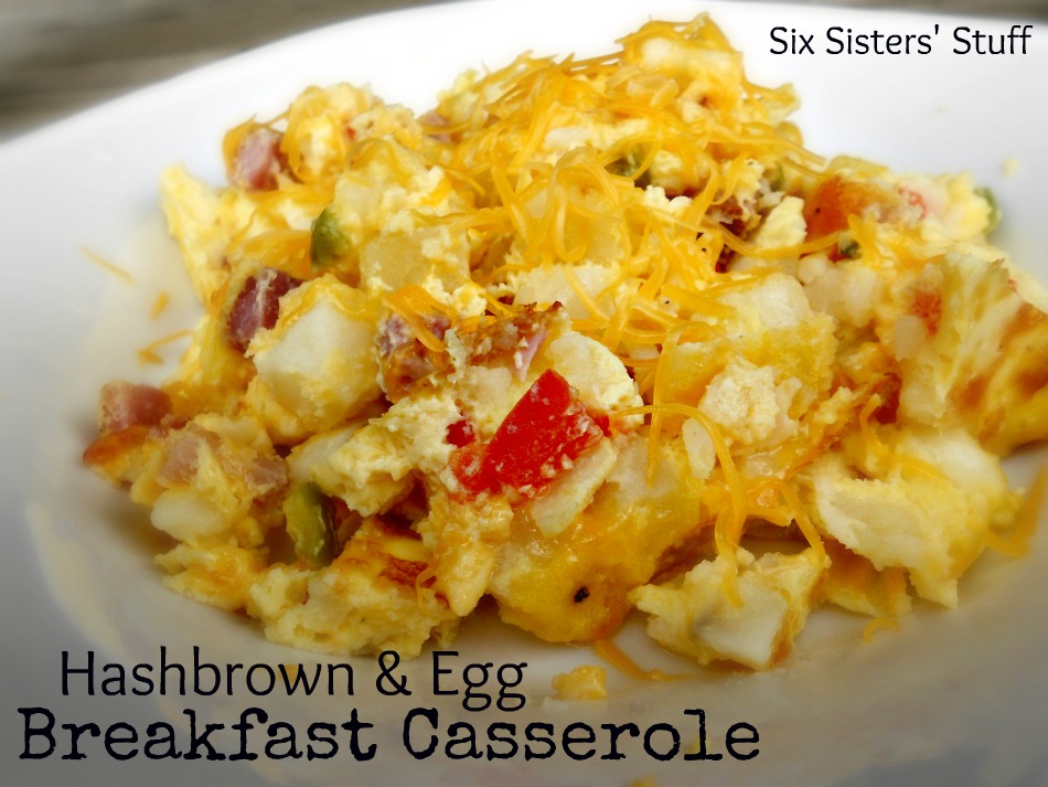 Hash brown breakfast casserole without eggs Combine frozen hash brown potatoes with sausage, eggs, and cheese for a hearty, 5-star-rated breakfast or brunch casserole that can be prepped ahead and baked the next morning. Sauté one large onion and one bell pepper in the pork drippings for extra flavor and color.